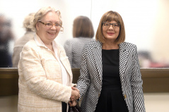 15 October 2019 National Assembly Speaker Maja Gojkovic with UN Office Geneva Director-General Tatyana Valovaya